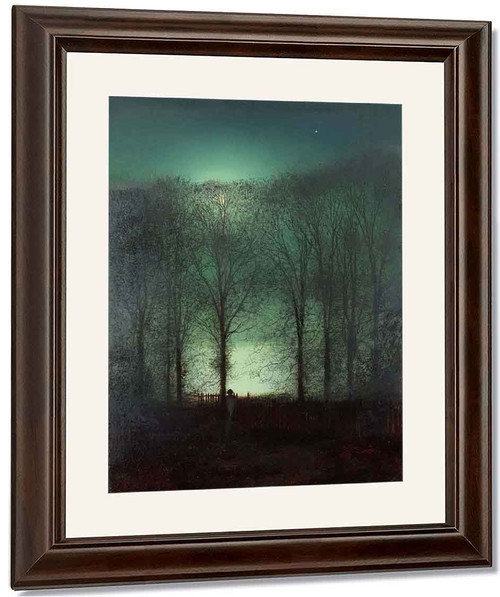 Figure In The Moonlight By John Atkinson Grimshaw By John Atkinson Grimshaw