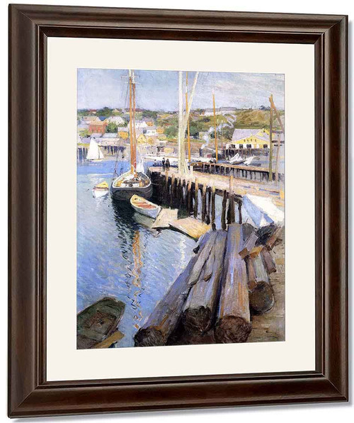 Fish Wharves Gloucester By Willard Leroy Metcalf By Willard Leroy Metcalf Fish Wharves Gloucester By Willard Leroy Metcalf By Willard Leroy Metcalf