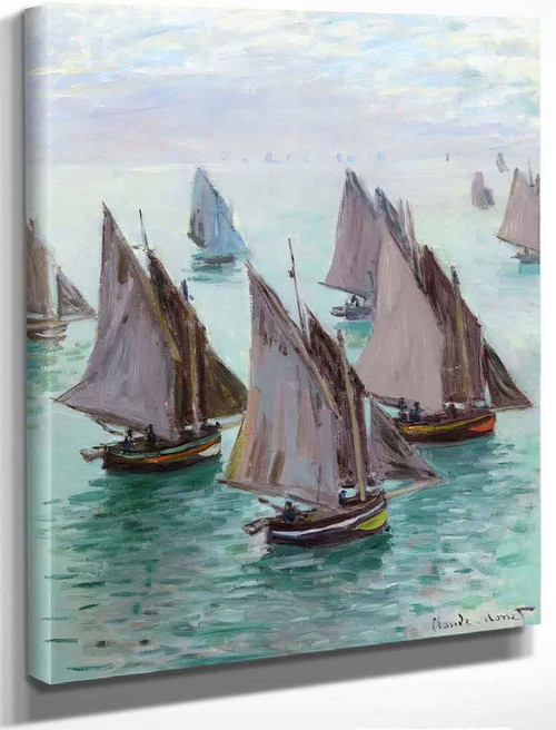 Fishing Boats, Calm Weather By Claude Oscar Monet