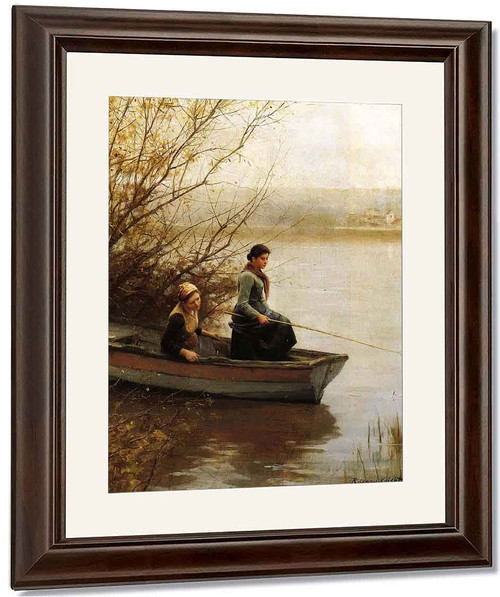 Fishing1 By Daniel Ridgway Knight By Daniel Ridgway Knight