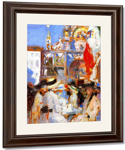 Florian's Cafe, Venice 2 By Francis Campbell Bolleau Cadell By Francis Campbell Bolleau Cadell