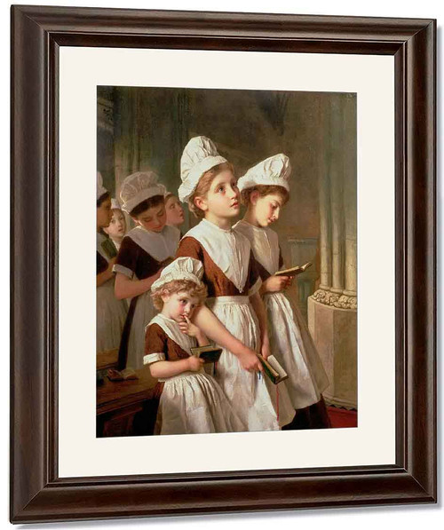 Foundling Girls At Prayer In The Chapel By Sophie Anderson