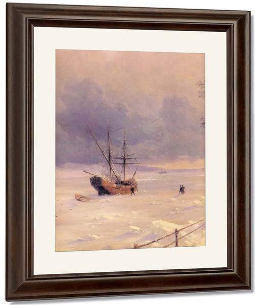 Frozen Bosphorus Under Snow By Ivan Constantinovich Aivazovsky By Ivan Constantinovich Aivazovsky