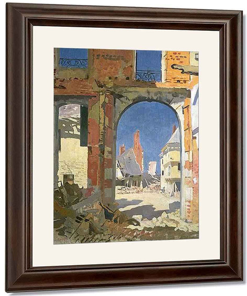 Girls College, Peronne By Sir William Orpen By Sir William Orpen