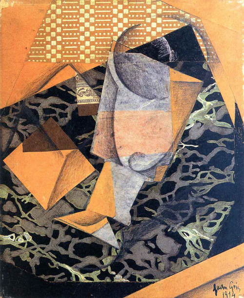 Glass And Packet Of Tobacco By Juan Gris