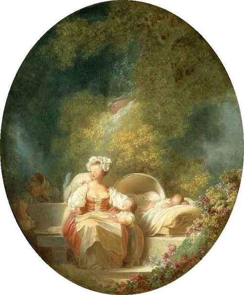 Good Mother By Jean Honore Fragonard By Jean Honore Fragonard
