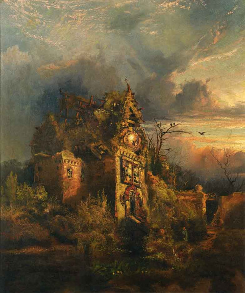 Haunted House1 By Thomas Moran By Thomas Moran
