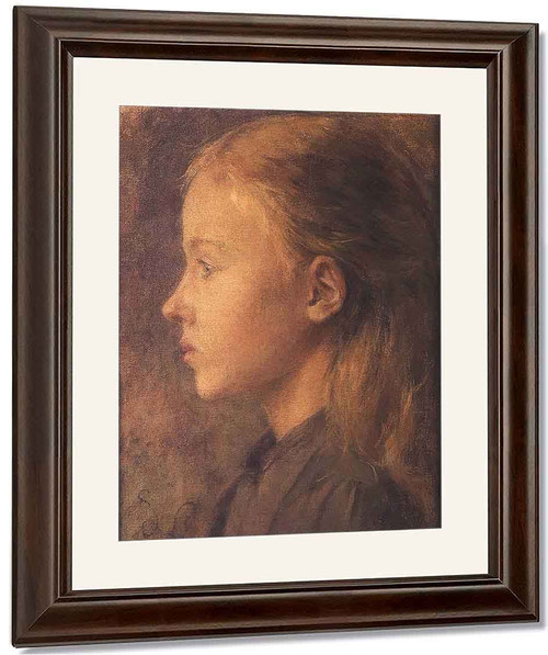 Head Of A Girl 1 By Stanislaw Wyspianski