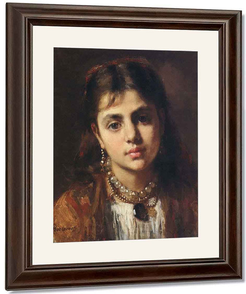 Head Of A Girl2 By Alexei Harlamoff