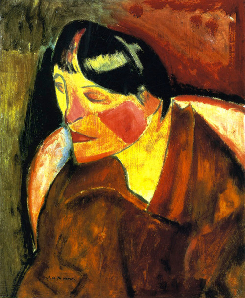 Head Of A Woman1 By Alfred Henry Maurer By Alfred Henry Maurer