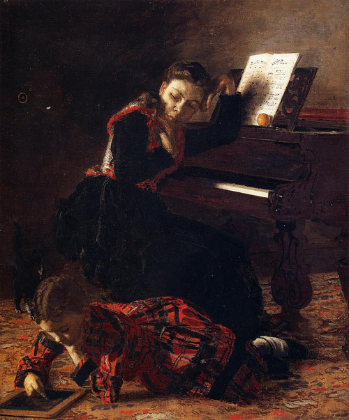 Home Scene By Thomas Eakins By Thomas Eakins