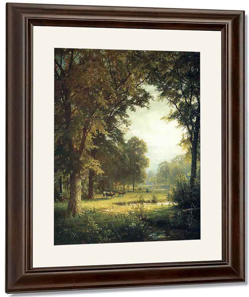 Idyllic Landscape By William Trost Richards By William Trost Richards