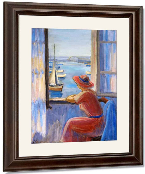 In Front Of The Window, Ile D'yeu By Henri Lebasque By Henri Lebasque In Front Of The Window, Ile D'yeu By Henri Lebasque By Henri Lebasque