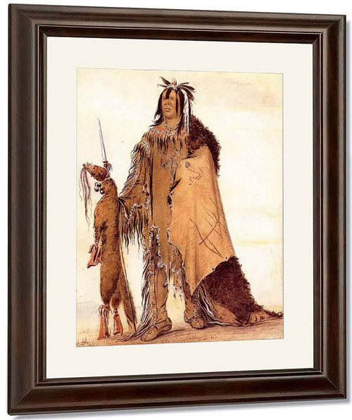 In Ne O Cose, The Buffalo's Child, Blackfeet By George Catlin By George Catlin