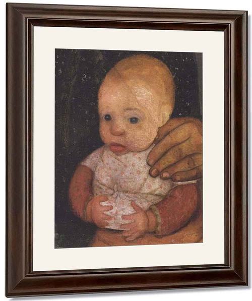 Infant With Mother's Hand By Paula Modersohn Becker