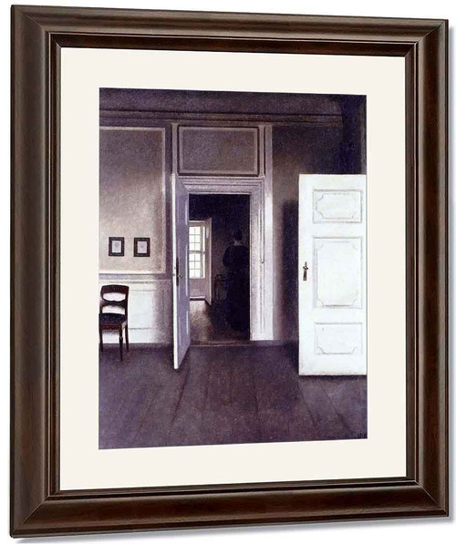 Interior, Strandgade 30 2 By Vilhelm Hammershoi By Vilhelm Hammershoi