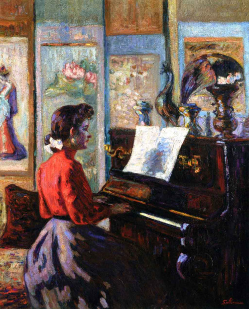 L'etude Au Piano By Armand Guillaumin L'etude Au Piano By Armand Guillaumin