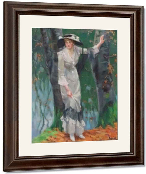 Lady At The Lake By Edward Cucuel By Edward Cucuel