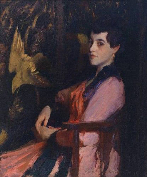 Lady In Pink By Edmund Tarbell