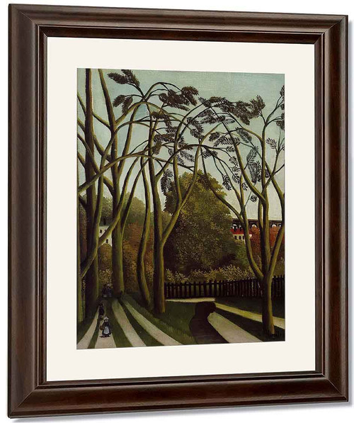 Landscape On The Banks Of The Bievre At Bicetre, Spring By Henri Rousseau Landscape On The Banks Of The Bievre At Bicetre, Spring By Henri Rousseau
