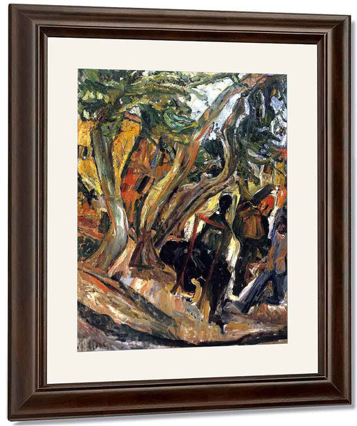 Landscape With Figures 234 By Chaim Soutine