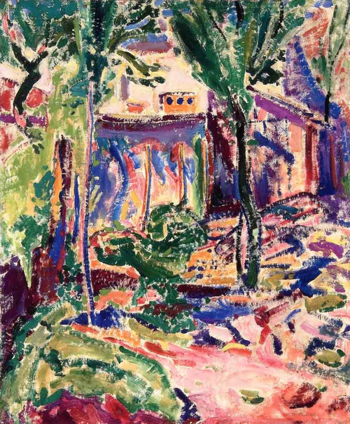 Landscape With Houses And Wall, Frost And Fog, Eragny By Alfred Henry Maurer By Alfred Henry Maurer