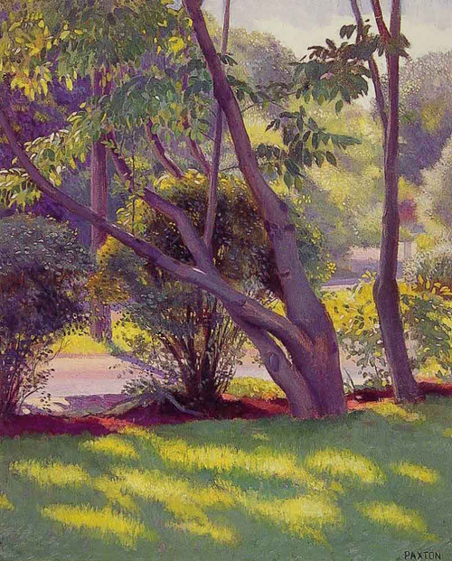 Lawn At Newton By William Macgregor Paxton By William Macgregor Paxton