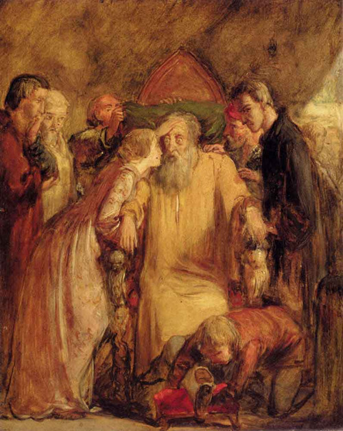 Lear And Cordelia By Sir John Everett Millais