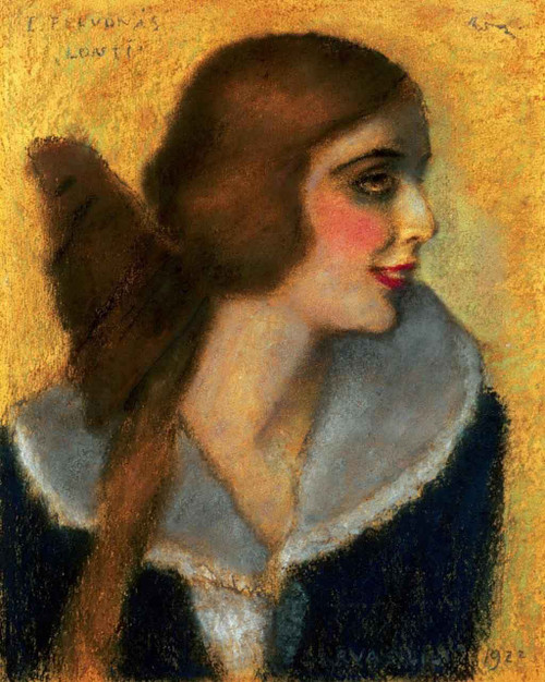 Lili Darvas Playing Lonti 1 By Jozsef Rippl Ronai By Jozsef Rippl Ronai