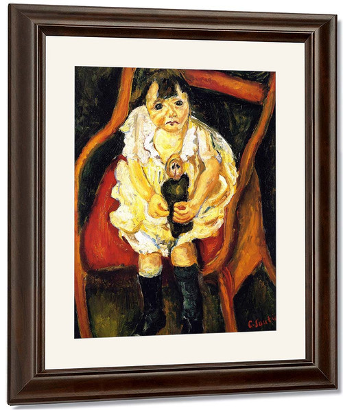 Little Girl With Doll By Chaim Soutine