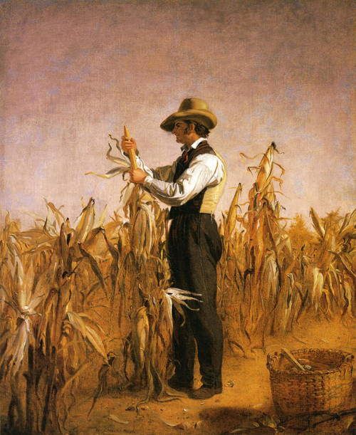 Long Island Farmer Husking Corn By William Sidney Mount Long Island Farmer Husking Corn By William Sidney Mount