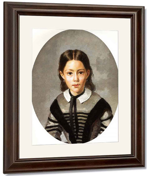 Louise Laure Baudot At Nine Years By Jean Baptiste Camille Corot By Jean Baptiste Camille Corot