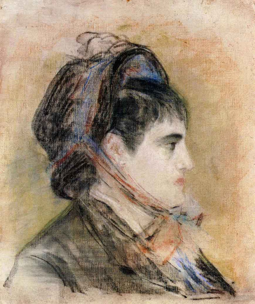 Madame Jeanne Martin In A Bonnet By Edouard Manet By Edouard Manet