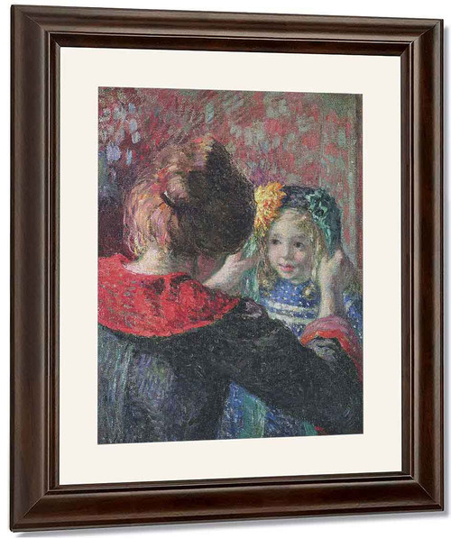 Madame Lebasque And Her Daughter Marthe By Henri Lebasque By Henri Lebasque