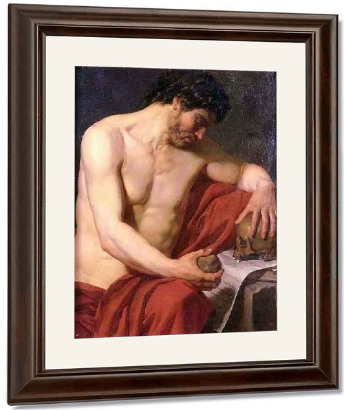 Man Meditating On Death By Anne Louis Girodet De Roussy Trioson By Anne Louis Girodet De Roussy Trioson