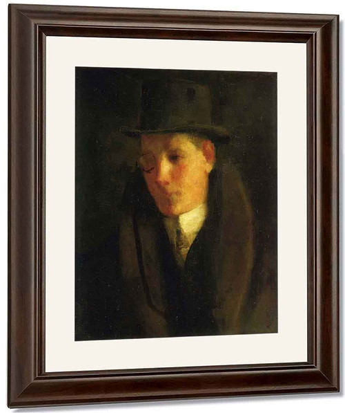 Man With A Monocle By George Benjamin Luks