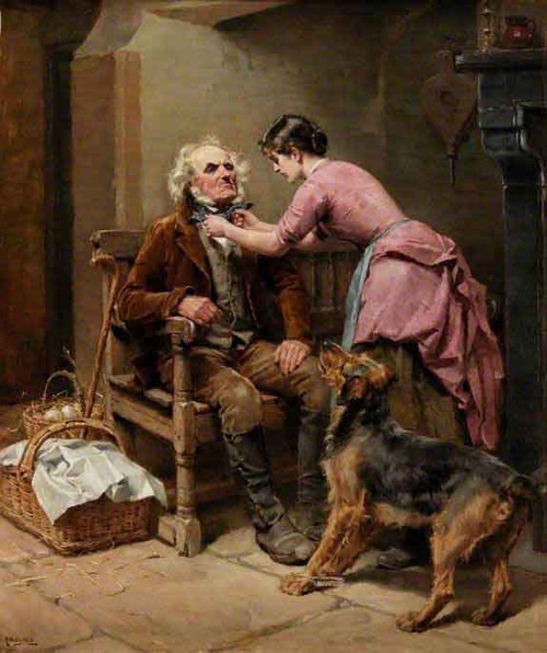 Market Morning By Ralph Hedley