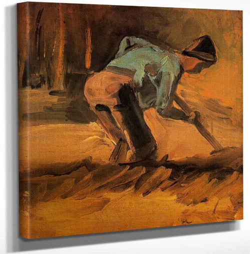 Man Digging By Vincent Van Gogh Art Reproduction