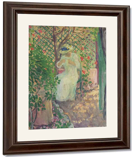 Marthe Lebasque In The Garden By Henri Lebasque By Henri Lebasque