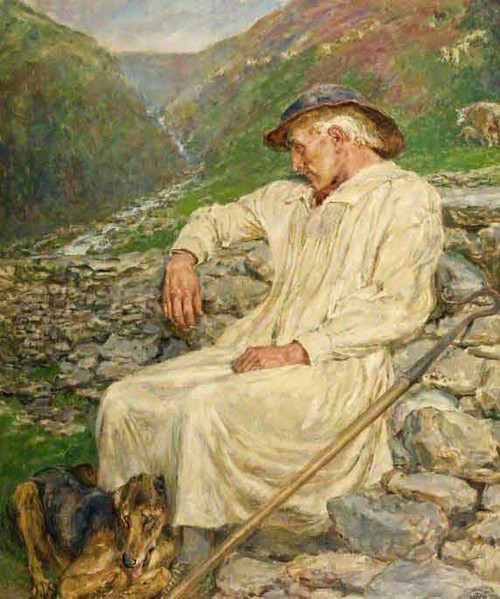 Michael And The Unfinished Sheepfold By Briton Riviere