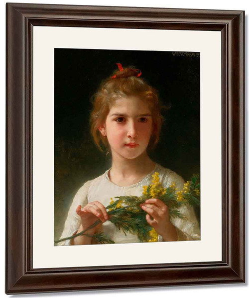 Mimosa By William Bouguereau By William Bouguereau