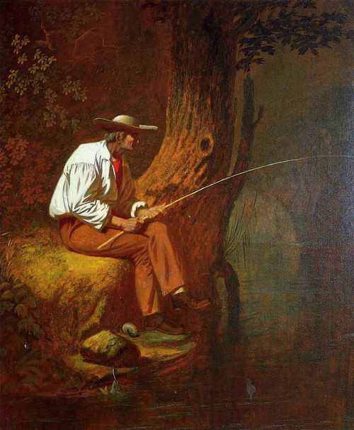 Mississippi Fisherman By George Caleb Bingham By George Caleb Bingham