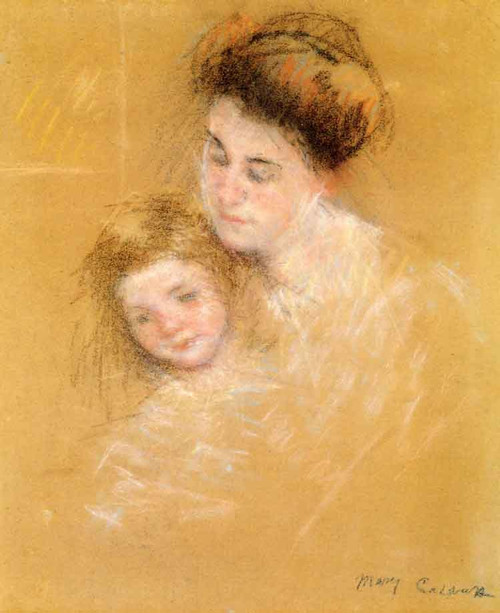 Mother And Child 222 By Mary Cassatt By Mary Cassatt