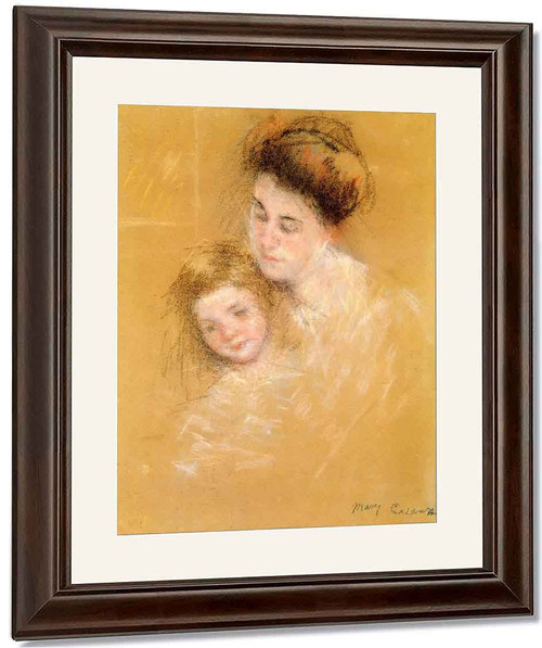 Mother And Child 222 By Mary Cassatt By Mary Cassatt