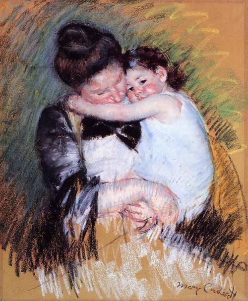 Mother And Child 2 By Mary Cassatt By Mary Cassatt