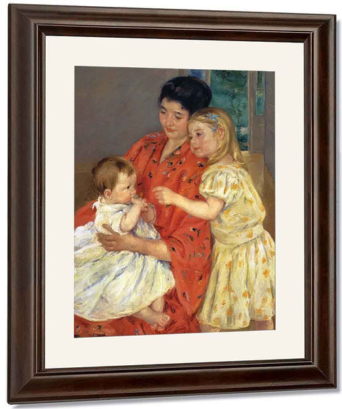 Mother And Sara Admiring The Baby By Mary Cassatt By Mary Cassatt