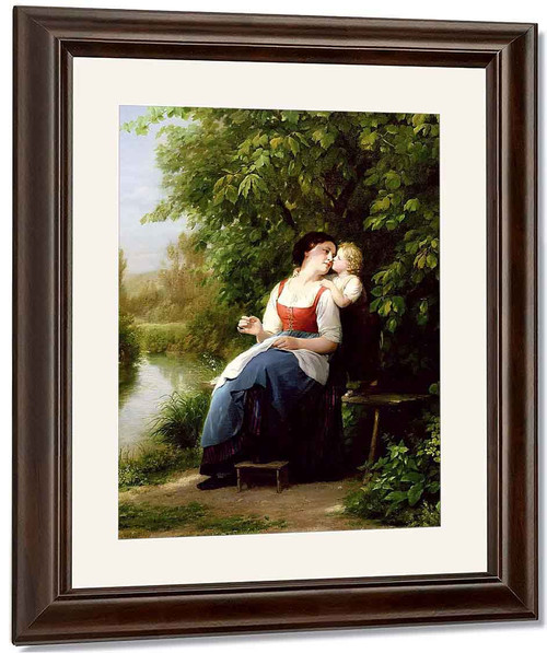 Mother And Son By Fritz Zuber Buhler