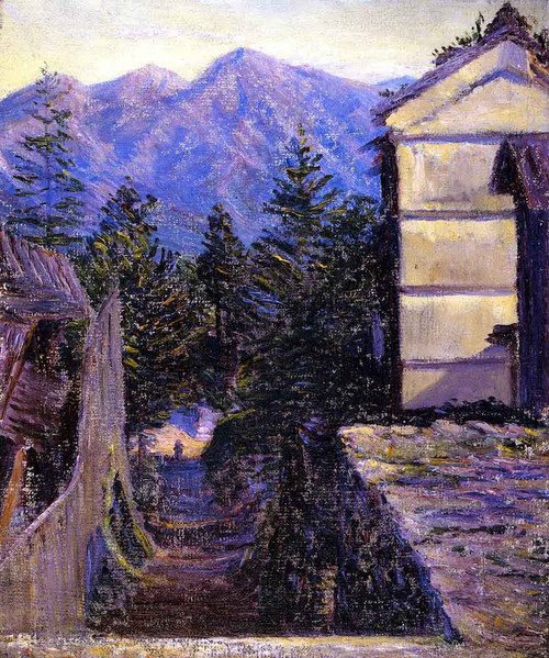 Mountain Village, Japan By Lilla Cabot Perry
