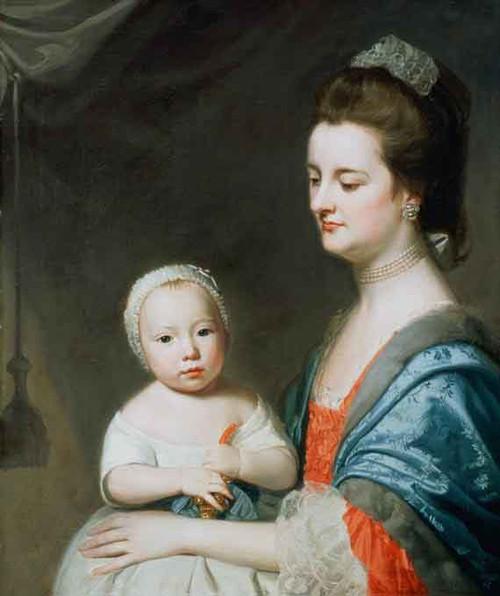 Mrs Marton And Her Son Oliver By George Romney By George Romney