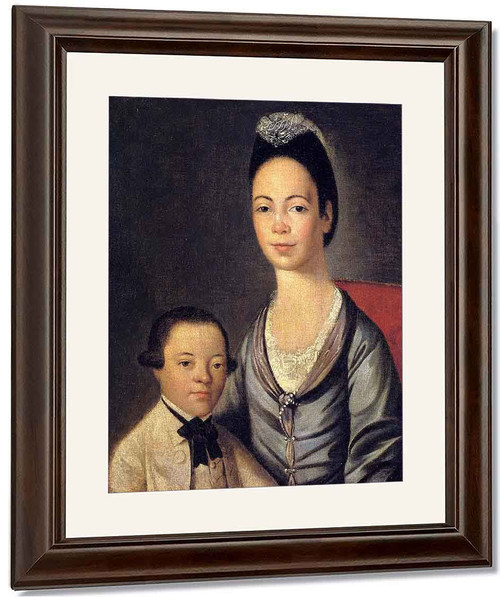 Mrs. Aaron Lopez And Her Son Jushua By Gilbert Stuart